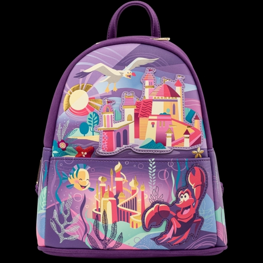Loungefly Disney The Little Mermaid Ariel's Castle Backpack